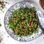 Salade Sylheti servie chez Folies Indiennes Les Gets